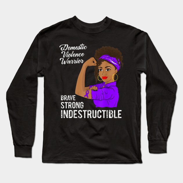 Domestic Violence Awareness Long Sleeve T-Shirt by sevalyilmazardal